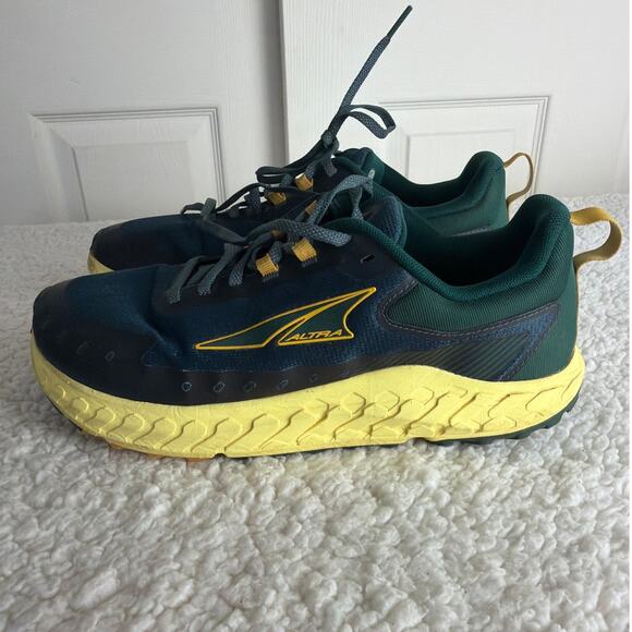 Altra Mens Outroad 2 Trail Running Shoes Size 10 Blue/Yellow Sneaker - READ
